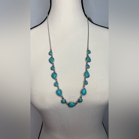 Lucky Brand Jewelry - LUCKY BRAND Turquoise Silver Necklace